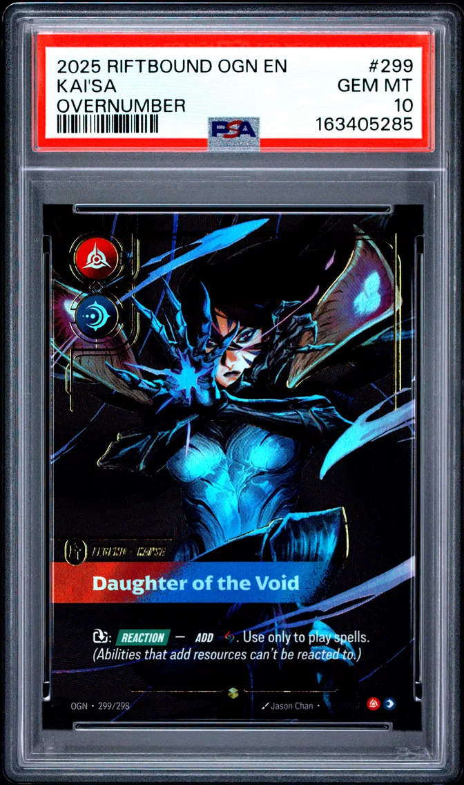 2025 #299 Kai'SA - Daughter of the Void PSA 10 Riftbound: League of Legends Ogn-Origins