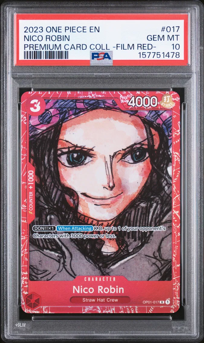 2023 #017 NICO ROBIN PSA 10 One Piece Premium Card Collection -One Piece Film Red-