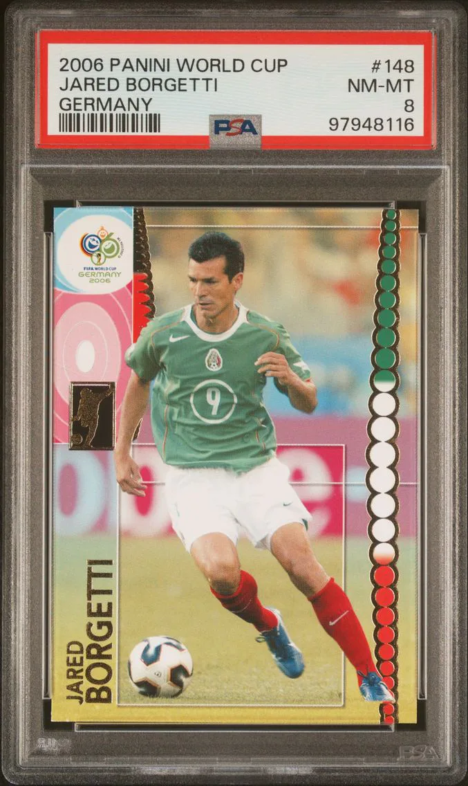 2006 #148 Jared Borgetti PSA 8 Panini World Cup Germany