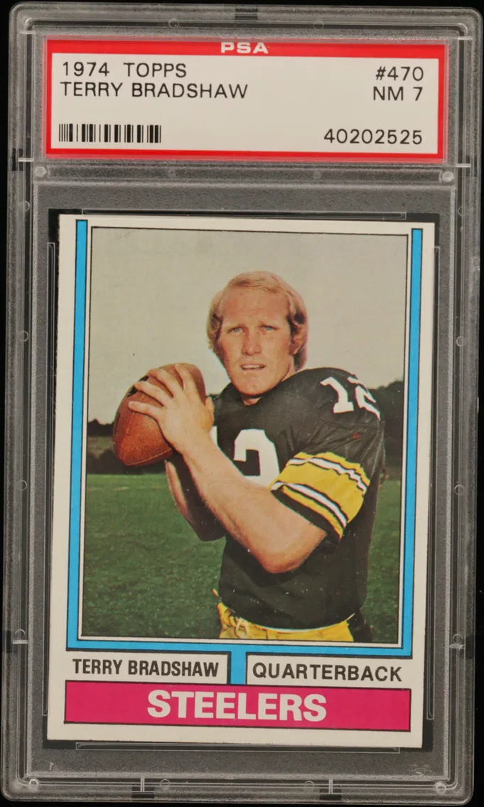 1974 #470 Terry Bradshaw PSA 7 Topps