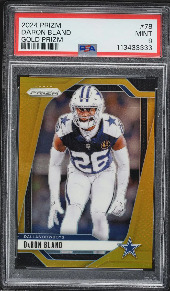 2024 #78 Daron Bland PSA 9 Panini Prizm Football