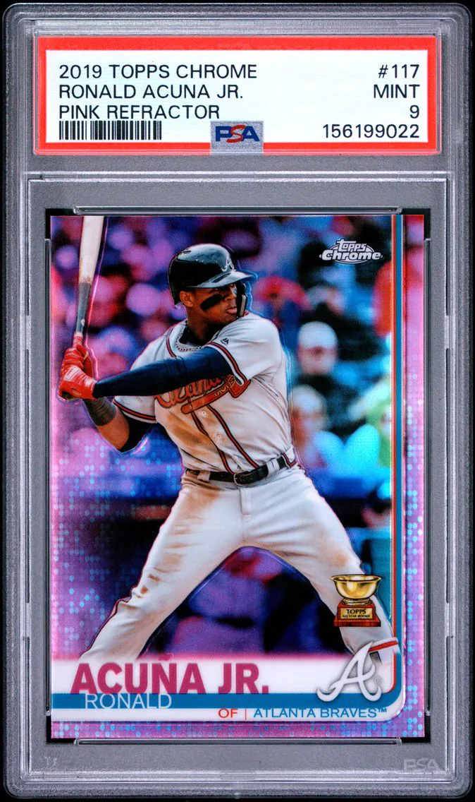 2019 #117 RONALD ACUNA JR. PSA 9 Topps Chrome
