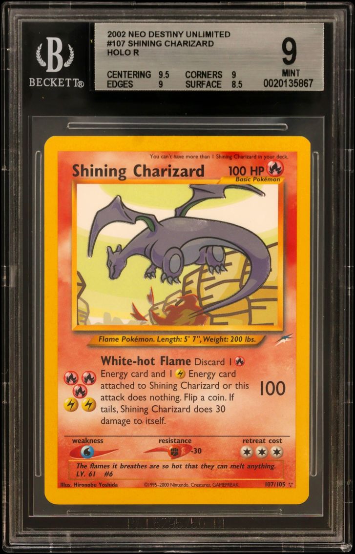 2002 #107 Shining Charizard HOLO