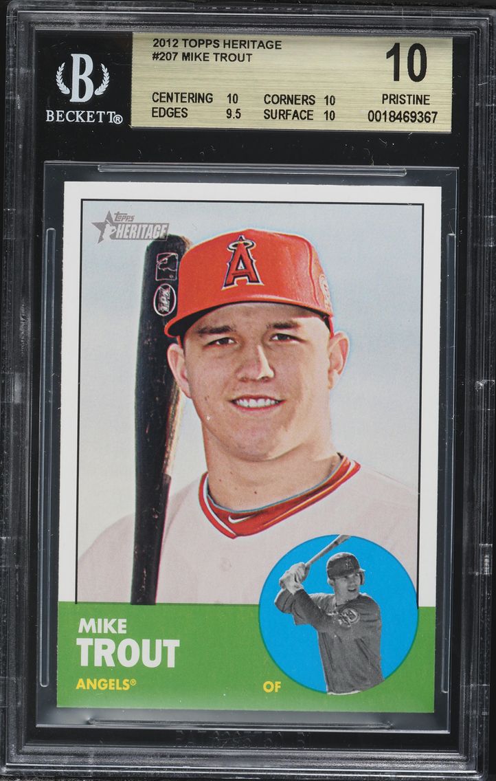 2012 #207 Mike Trout BGS 10 Topp