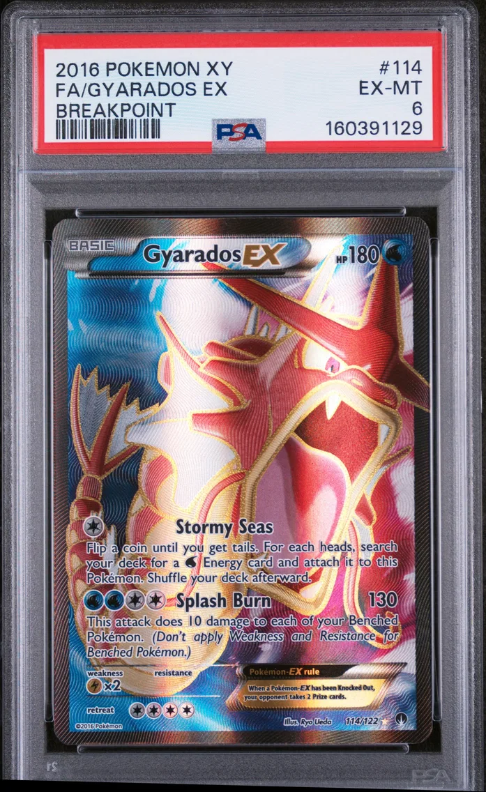 2016 #114 Full Art/Gyarados EX PSA 6 XY Breakpoint