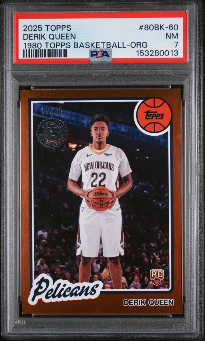 2025 #80BK-60 Derik Queen PSA 7 Topps 1980-81 Topps Basketball