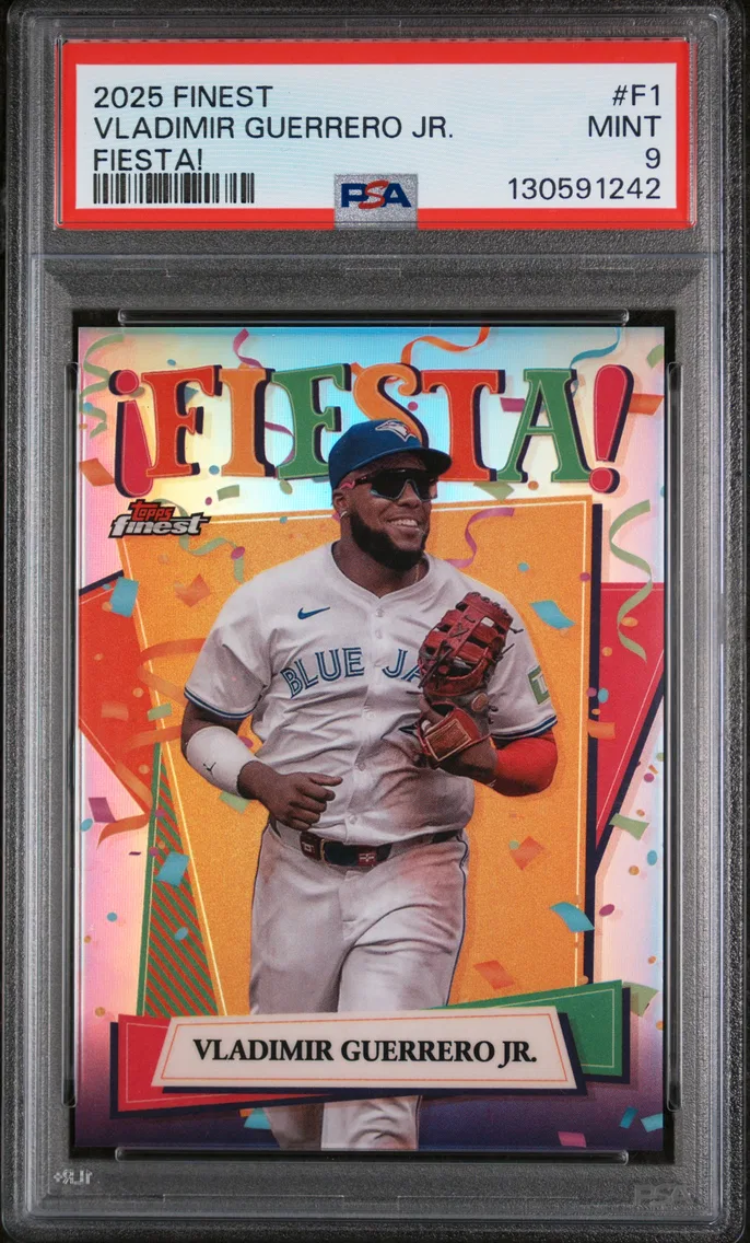 2025 #F1 Vladimir Guerrero Jr. PSA 9 Topps Finest Fiesta!