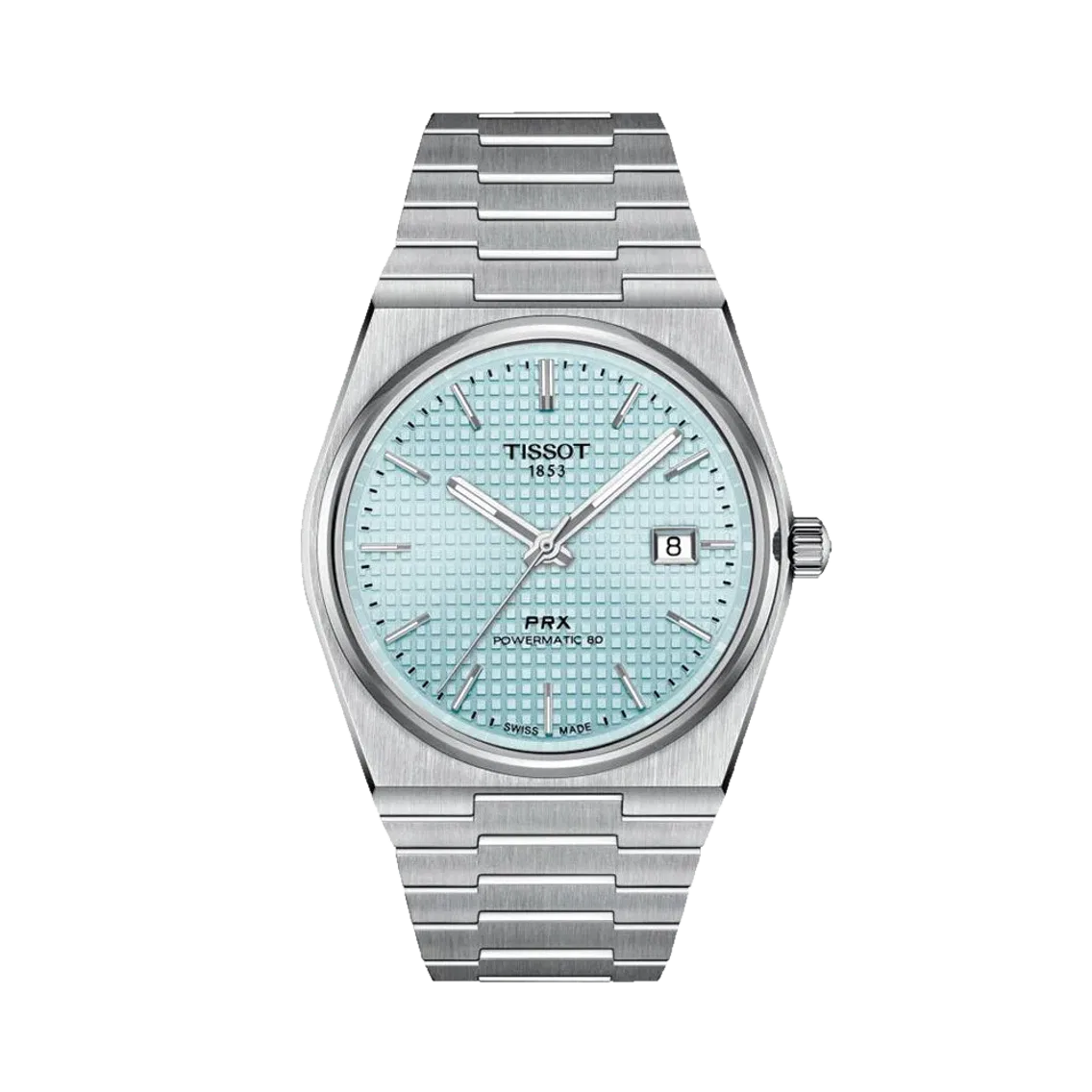 Tissot PRX "Glacier" Automatic Powermatic 80 40mm - Ice Blue on Bracelet