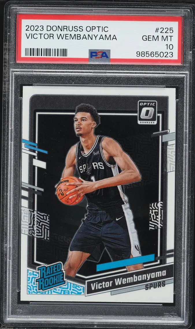2023 #225 Victor Wembanyama PSA 10 Panini Donruss Optic Basketball