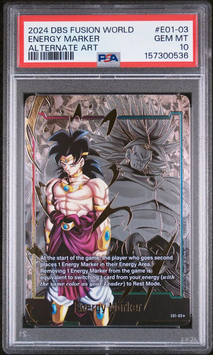 2024 #E01-03 Energy Marker PSA 10 Dragon Ball Super Card Game Fusion World Energy Marker Pack 01