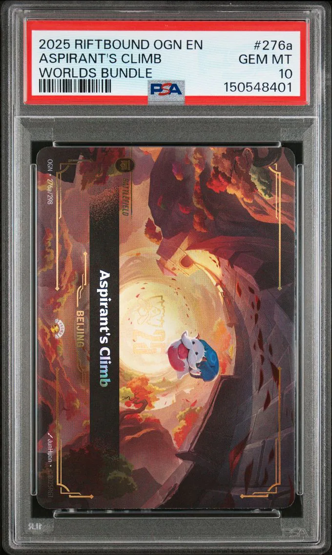 2025 #276a Aspirant's Climb PSA 10 Riftbound: League of Legends Ogn-Origins