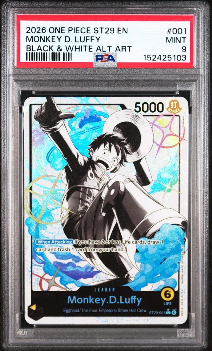 2026 #001 Monkey D. Luffy PSA 9 One Piece Starter Deck ST29-Egghead