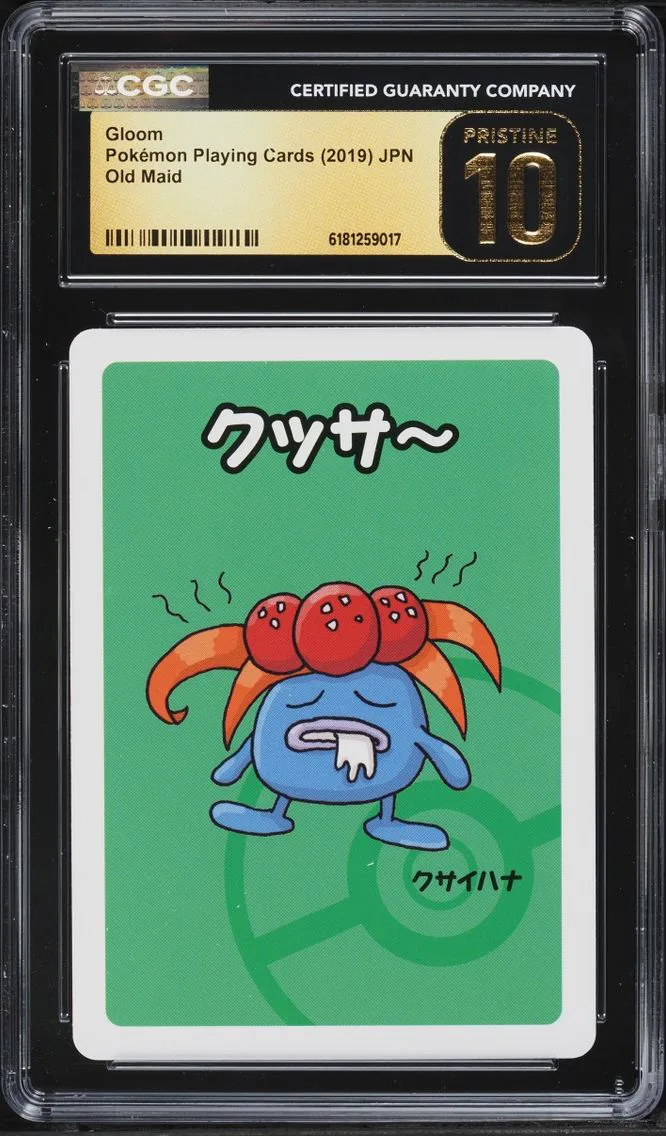 2019 Pokemon Japanese Playing Cards Old Maid Gloom CGC 10 PRISTINE