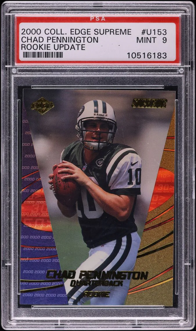 2000 Collector's Edge Supreme Update Chad Pennington ROOKIE /2000 #U153 PSA 9