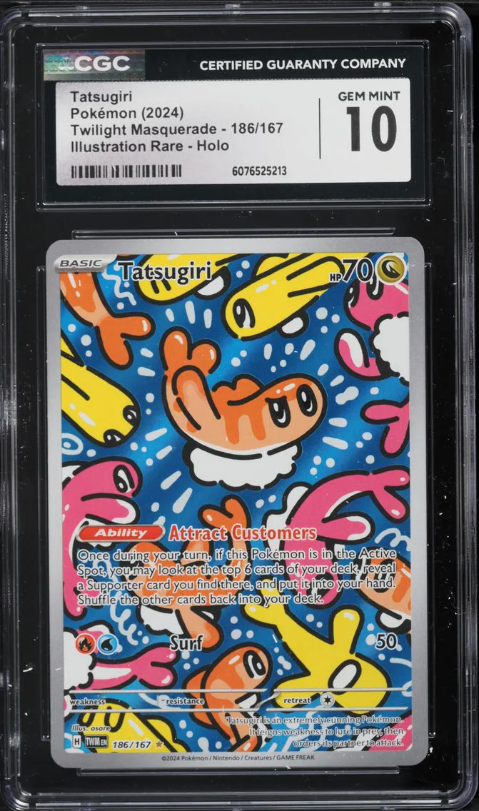 2024 #186 Tatsugiri CGC 10 Twm EN-Twilight Masquerade Pokemon