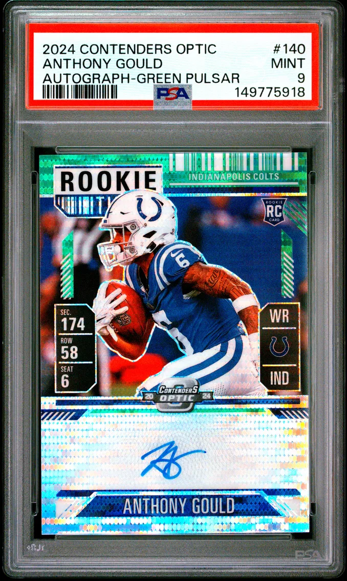 2024 #140 Anthony Gould PSA 9 Panini Contenders Optic