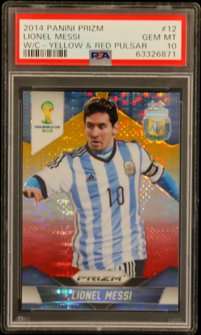 2014 #12 Lionel Messi PSA 10 Panini Prizm World Cup
