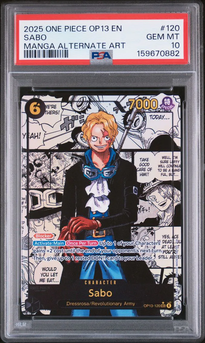 2025 #120 Sabo PSA 10 One Piece 