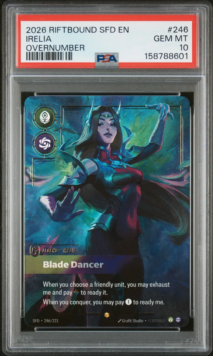 2026 #246 Irelia - Blade Dancer PSA 10 Riftbound: League of Legends Sfd-Spiritforged