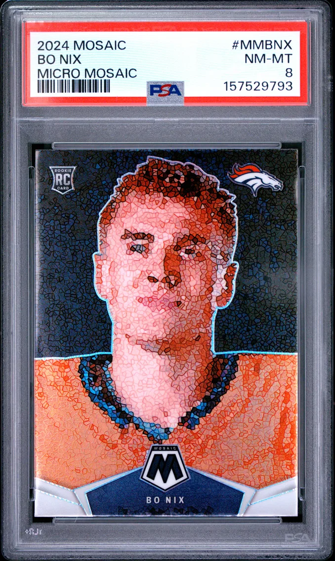 2024 #MMBNX BO NIX PSA 8 Panini Mosaic Micro Mosaic
