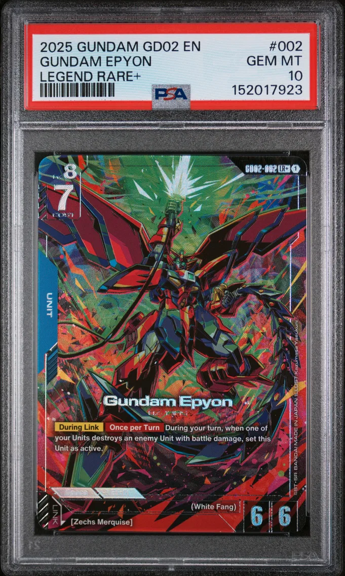 2025 #002 Gundam Epyon PSA 10 Gundam Dual Impact