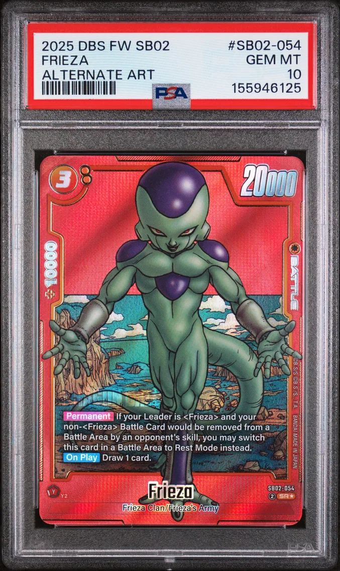 2025 #SB02-054 Frieza PSA 10 Dragon Ball Super Card Game Fusion World Manga Booster 02