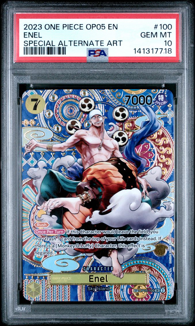 2023 #100 Enel PSA 10 One Piece OP05-Awakening of the New Era