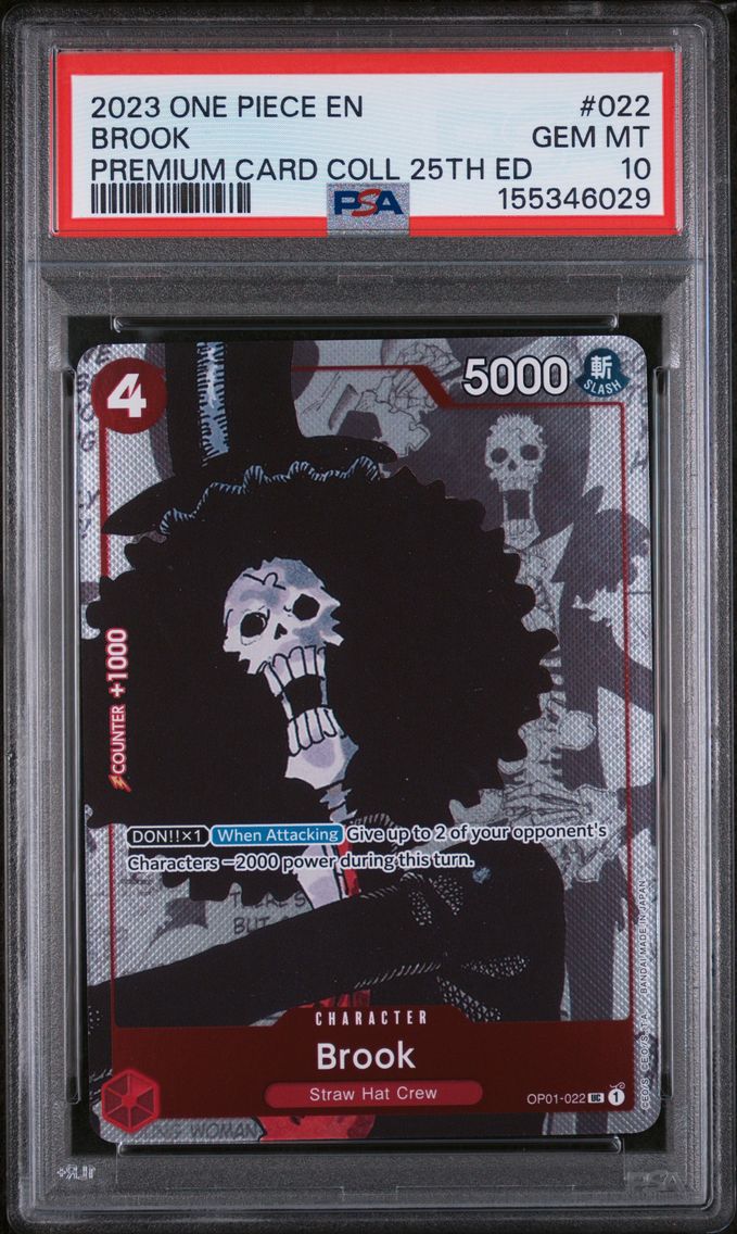 2023 #022 Brook PSA 10 One Piece Premium Card Collection 25th Edition