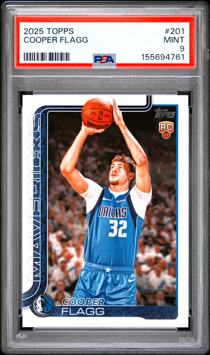 2025 #201 Cooper Flagg PSA 9 Topps