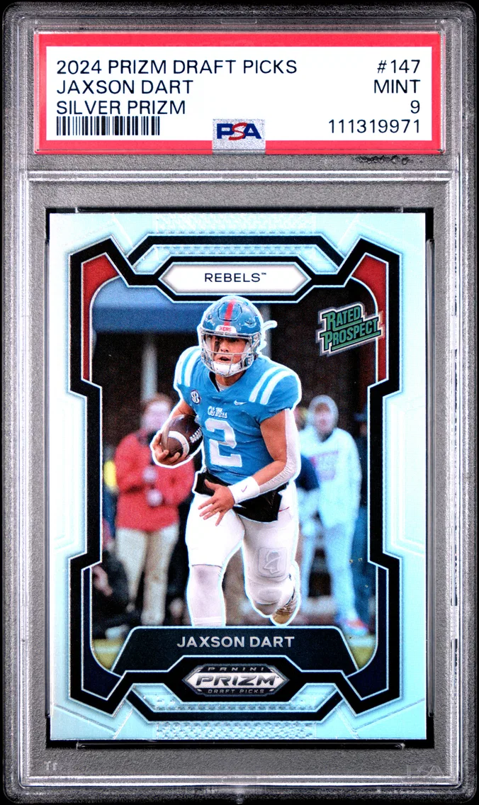 2024 #147 Jaxson Dart PSA 9 Panini Prizm Draft Picks