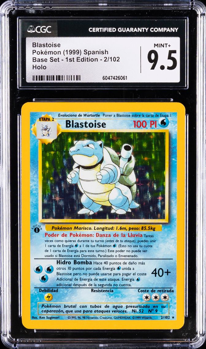 1999 #2 Blastoise CGC 9.5 Base S