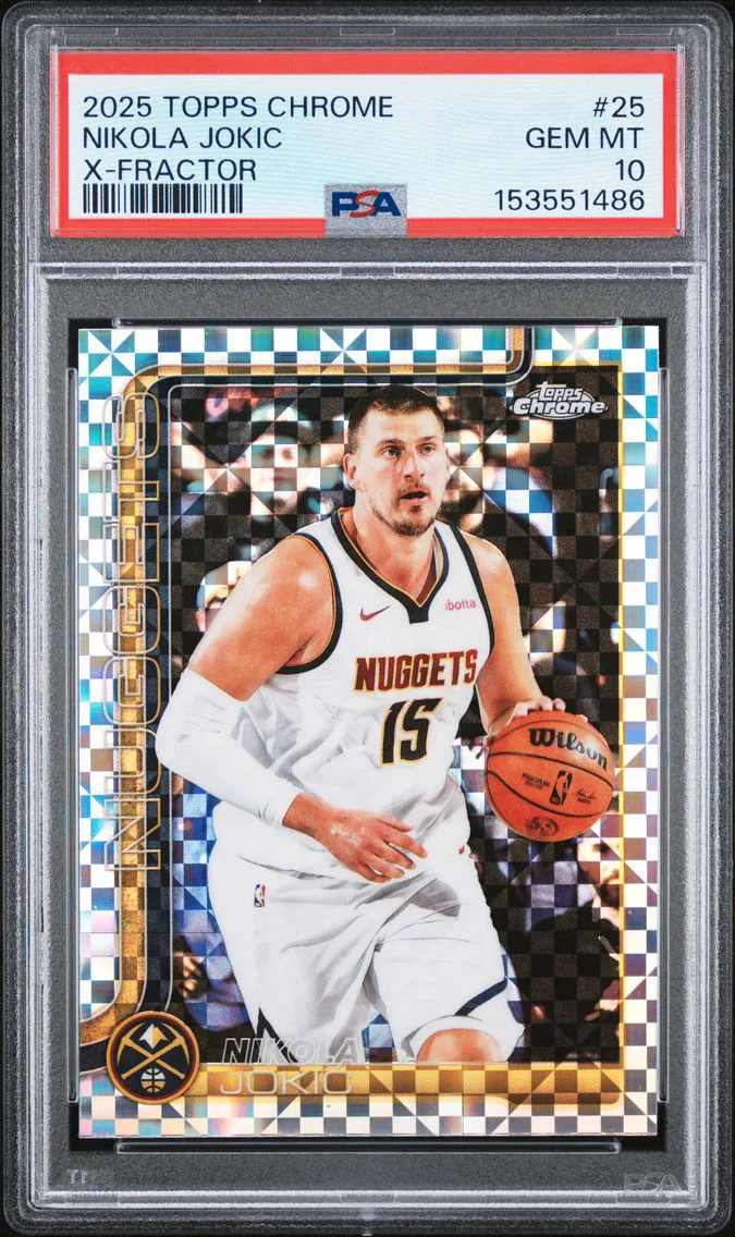 2025 #25 Nikola Jokic PSA 10 Topps Chrome