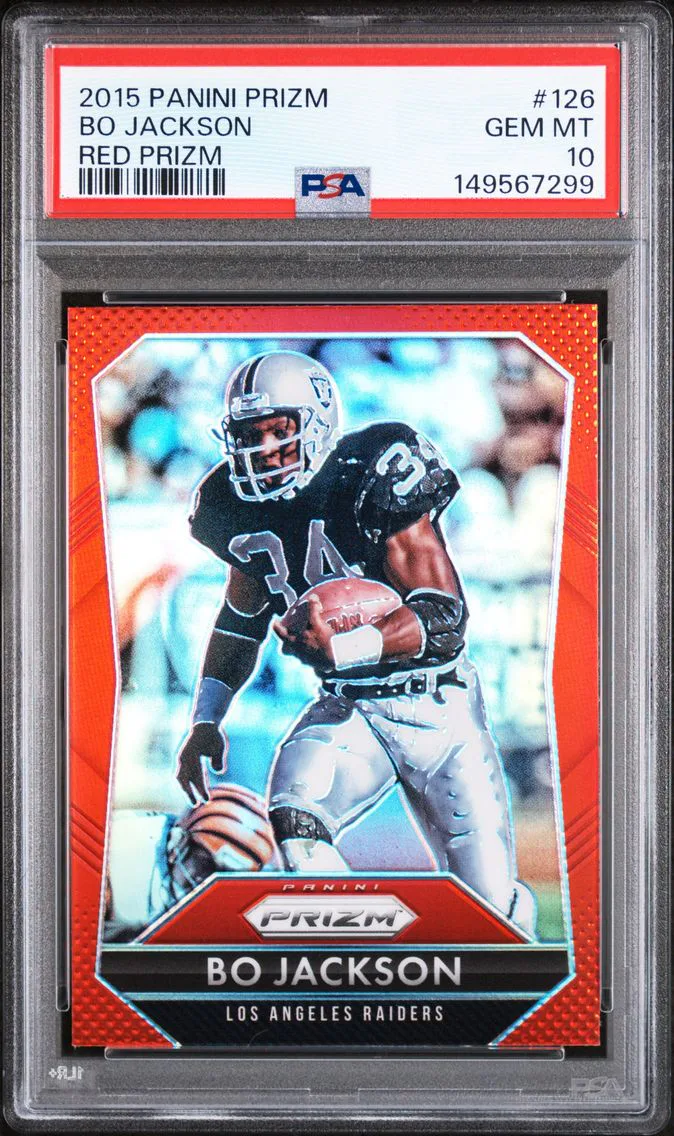 2015 #126 Bo Jackson PSA 10 Panini Prizm