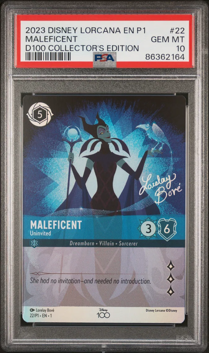 2023 #22 Maleficent - Uninvited PSA 10 Disney Lorcana EN P1-Promo