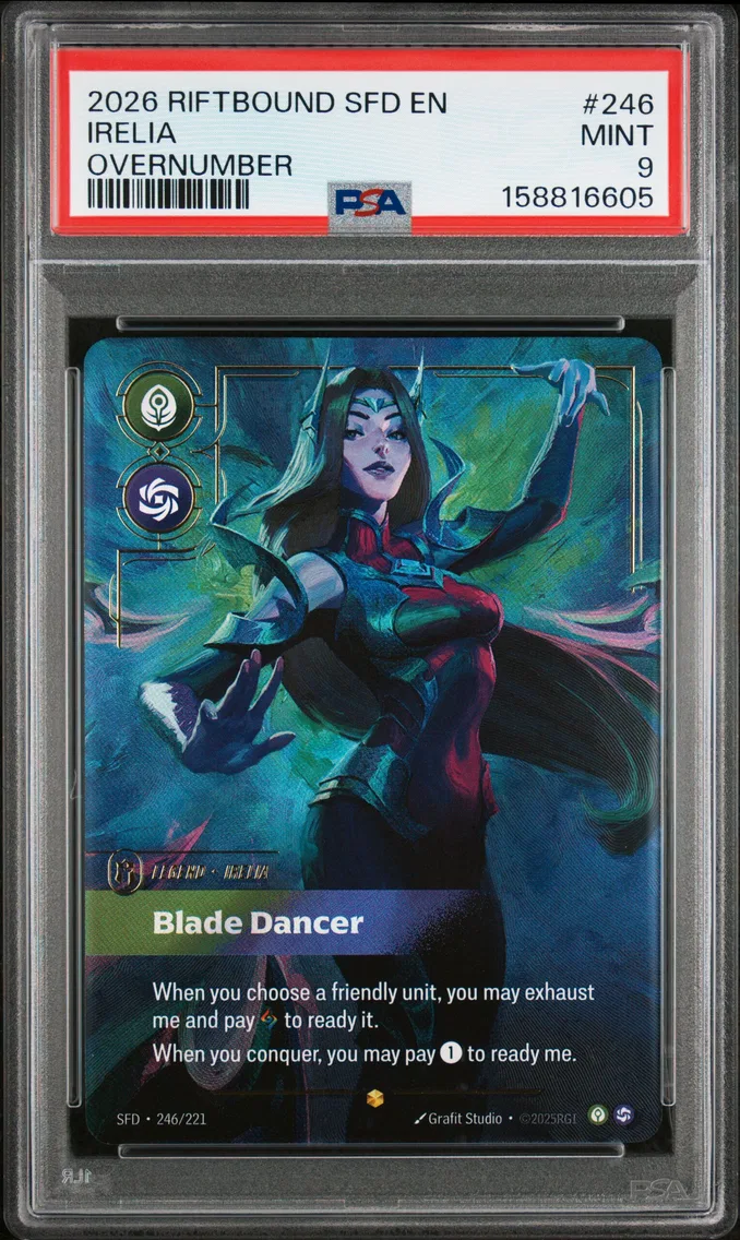2026 #246 Irelia - Blade Dancer PSA 9 Riftbound: League of Legends Sfd-Spiritforged