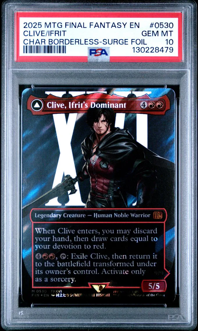 2025 #0530 Clive, Ifrit's Dominant/Ifrit, Warden of Inferno PSA 10 Final Fantasy Magic The Gathering