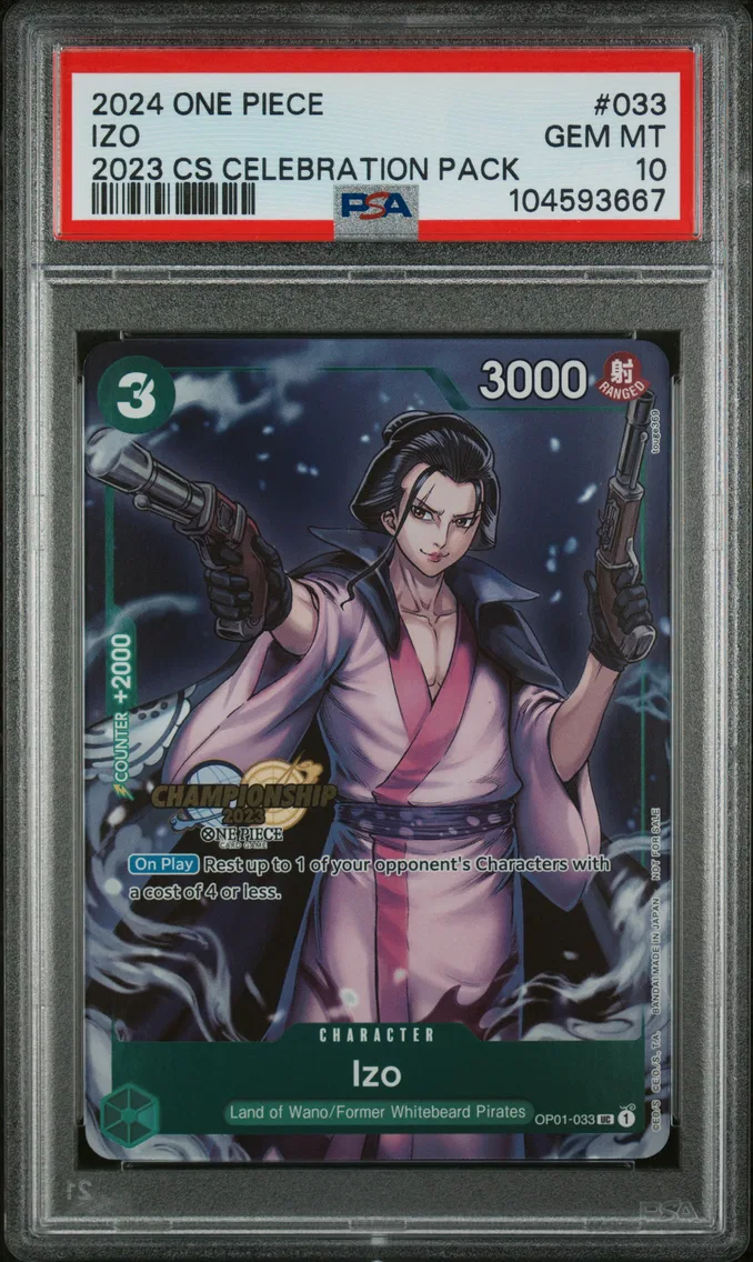 2024 #033 Izo PSA 10 One Piece Championship 2023 Celebration Pack