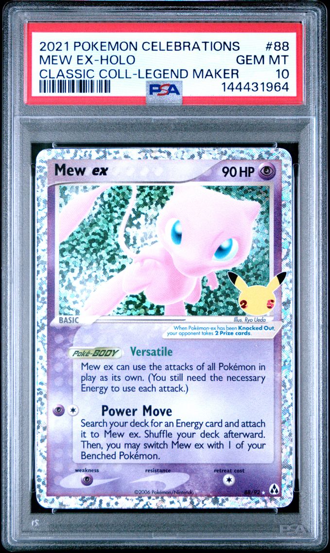 2021 #88 Mew EX-Holo PSA 10 Celebrations Classic Collection