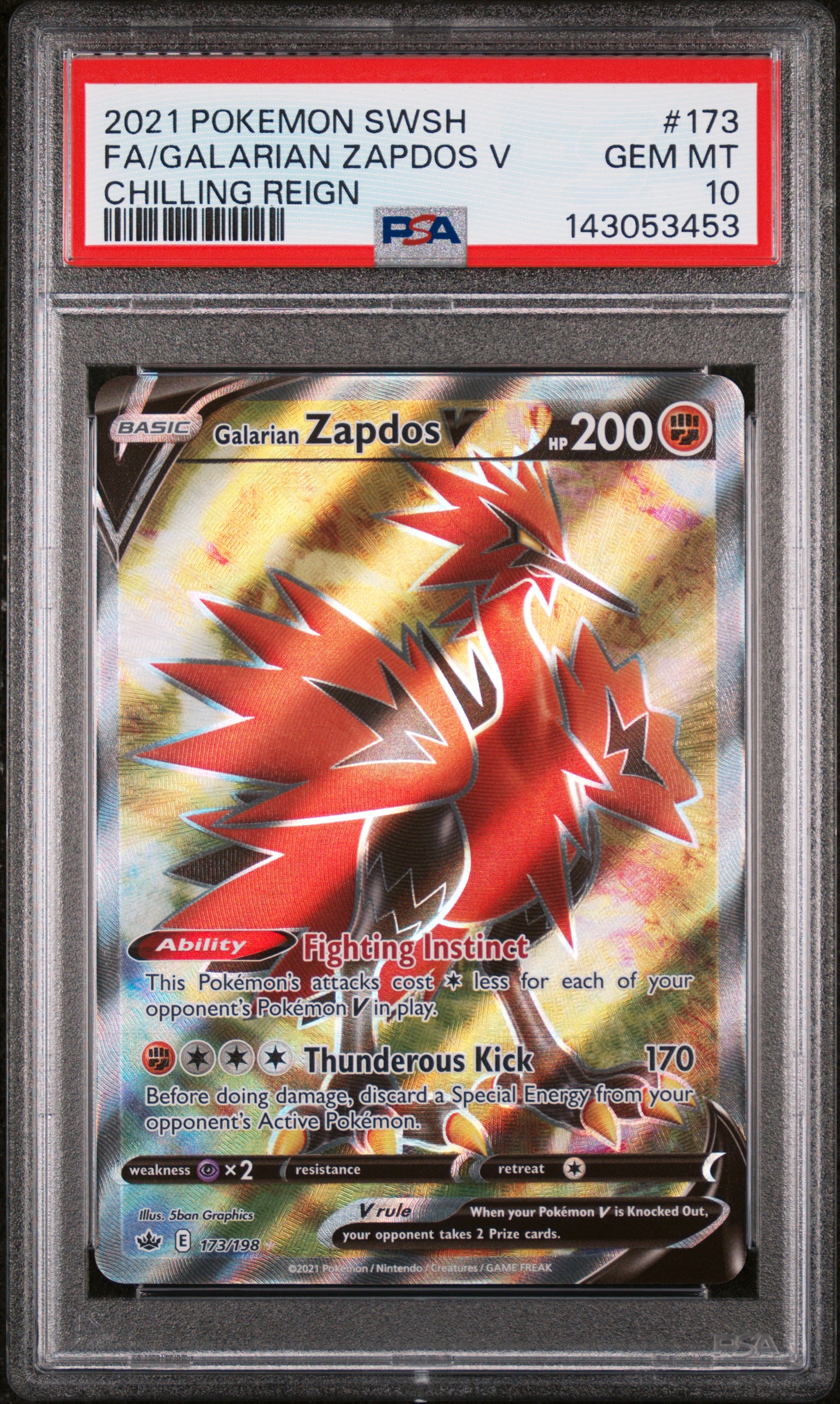 Full Art/Galarian Zapdos V