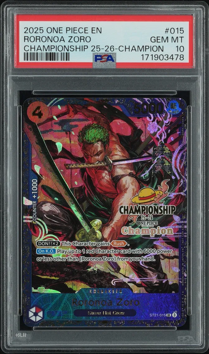 2025 #015 Roronoa Zoro PSA 10 One Piece Promos