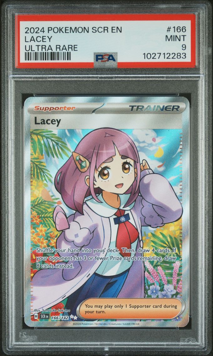2024 #166 Lacey PSA 9 POKEMON SCR EN-STELLAR CROWN