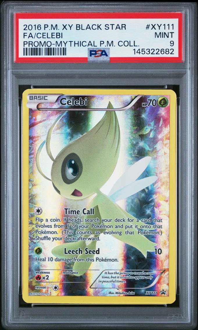 2016 Pokemon XY Black Star Promo Full Art/Celebi XY Black Star Promo #XY111 PSA 9