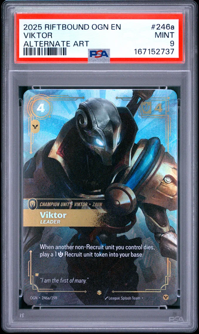 2025 #246a Viktor - Leader PSA 9 Riftbound: League of Legends Ogn-Origins