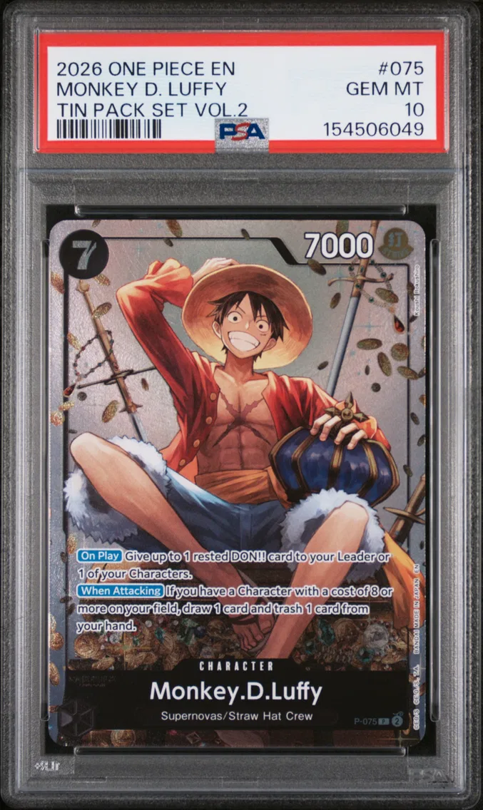 2026 #075 Monkey D. Luffy PSA 10 One Piece Promos