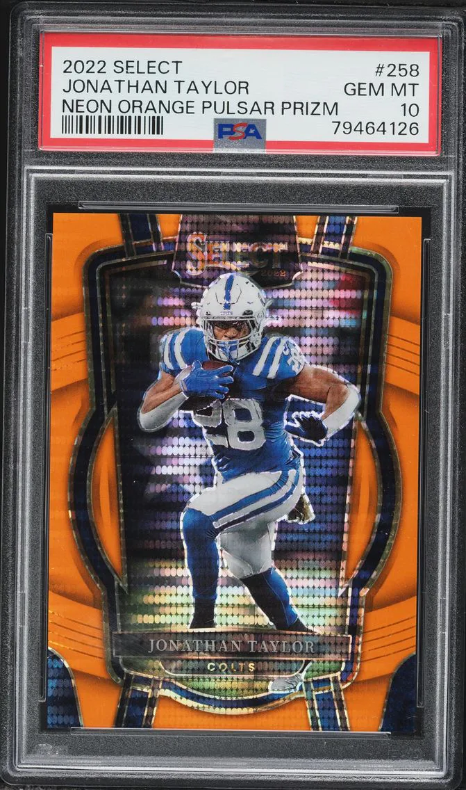 2022 #258 Jonathan Taylor PSA 10 Panini Select Football