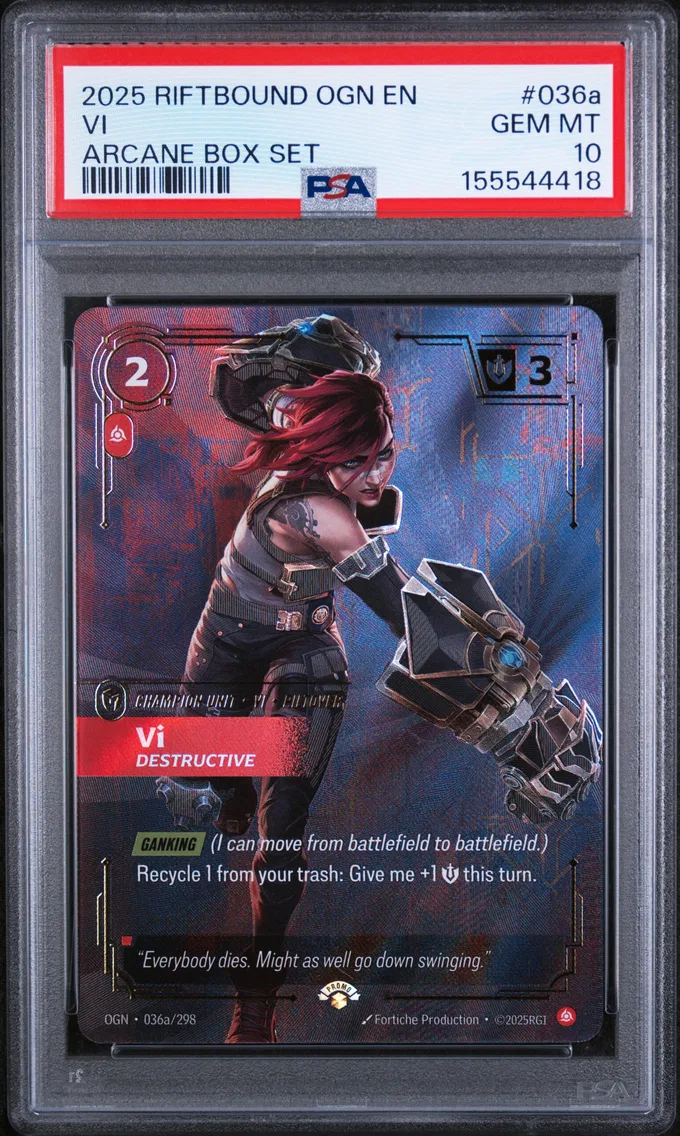 2025 #036a VI - Destructive PSA 10 Riftbound: League of Legends Ogn-Origins
