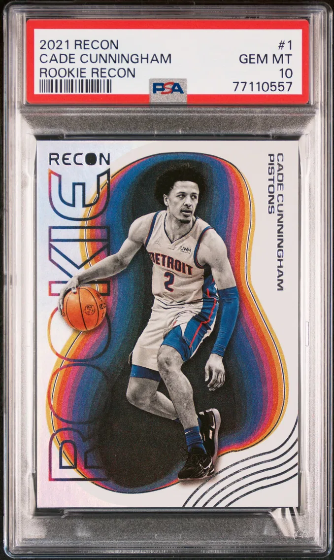 2021 #1 Cade Cunningham PSA 10 Panini Recon Rookie Recon