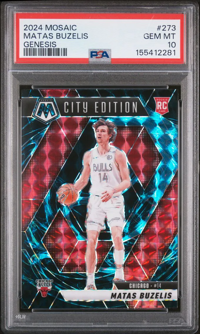 2024 #273 Matas Buzelis PSA 10 Panini Mosaic