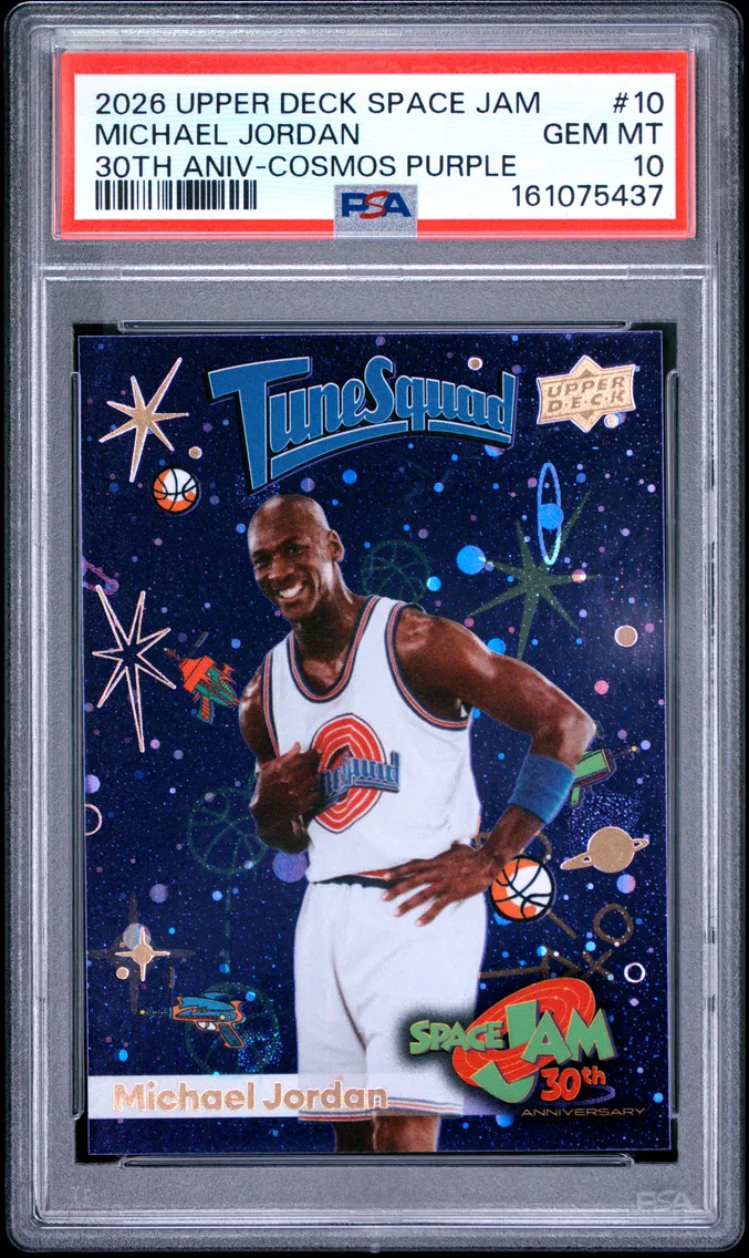2026 #10 Michael Jordan PSA 10 Upper Deck Space Jam 30th Anniversary