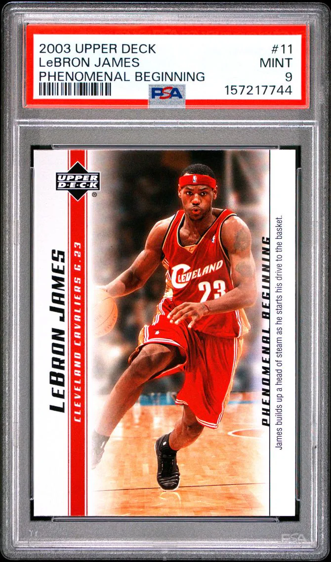 2003 #11 LeBRON JAMES PSA 9 Upper Deck Lebron James Phenomenal Beginnings